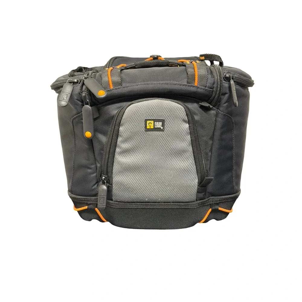 Case Logic SLR Camera Bag Unisex Medium Black Orange Molded Base SLRC-202